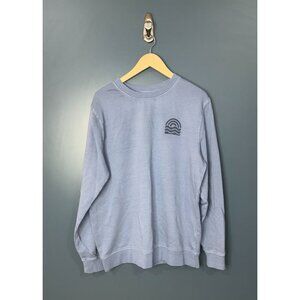 NWT Goodfellow Blue Relaxed Sun Embroidered Sweater, Size L